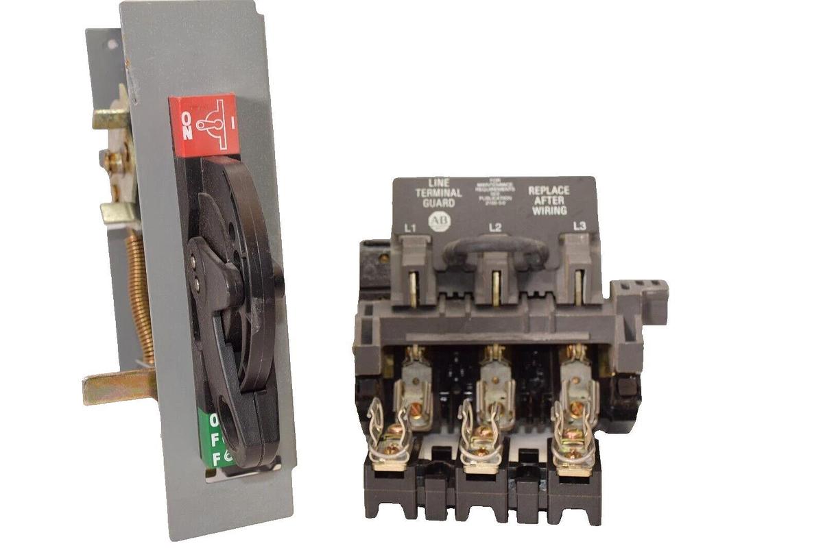 Used ALLEN BRADLEY 40120-582-02 X-401978 2100-5.0 30A 600v Disconnect Switch Assembly