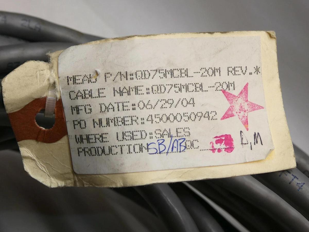 (NEW) MITSUBISHI QD75MCBL-20M 4500050942 I/O Pigtail Cable