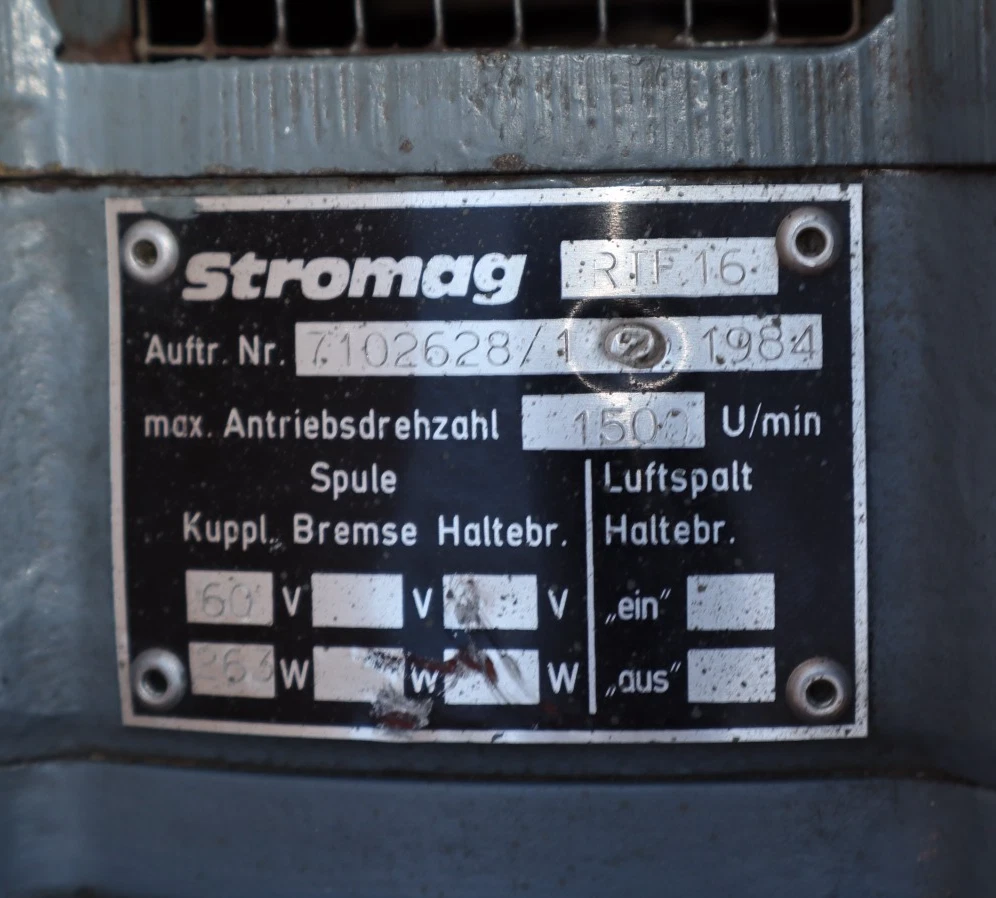 Stromag Gear Box Gearbox Worm Speed Reducer RTF16 7102628/1 1984 *Refurb*