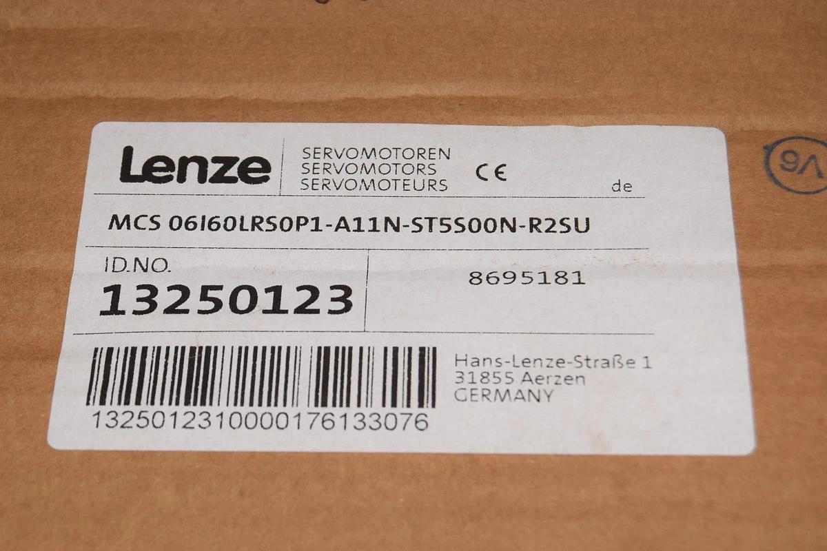 Lenze Servo Motor 1HP MCS 06I60LRS0P1-A11N-ST5S00N-R2SU (New)