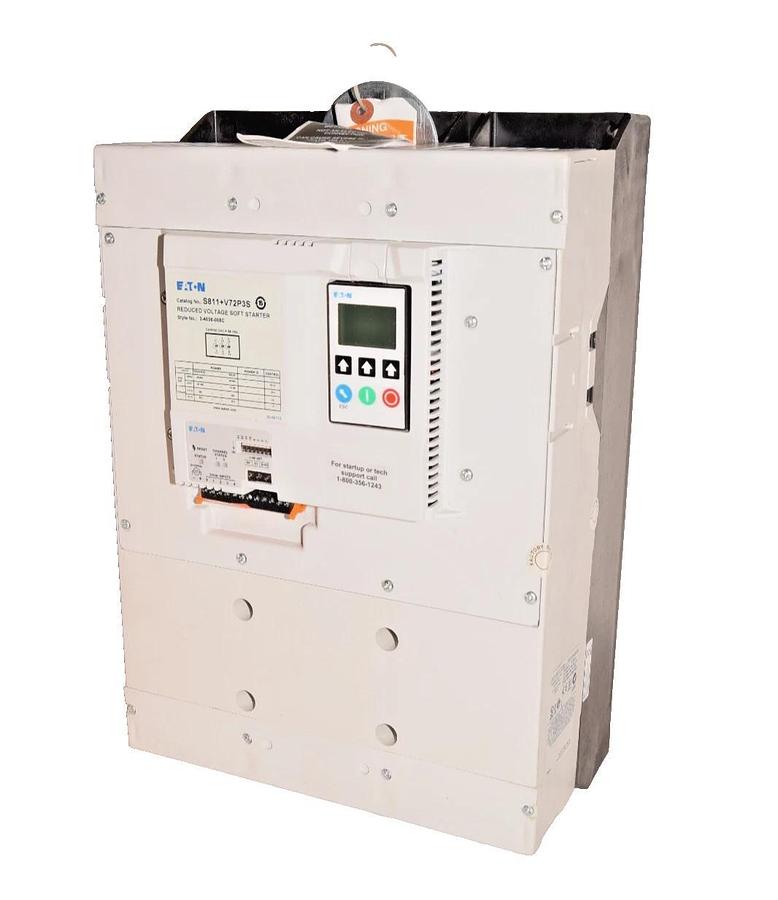 EATON Reduced Voltage Soft Starter Pump Control S811+V72P3S 700hp 600v 3ph NEW