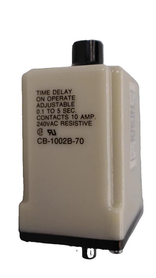 Used POTTER & BRUMFIELD CB-1002B-70 , CB1002B70 120Vac 0.1-5sec Timing Relay