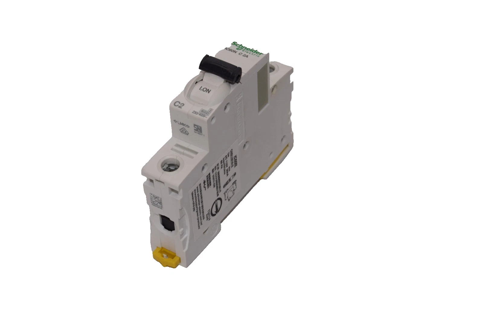 Used SCHNEIDER ELECTIRC iC60N C 2A , CNS14816-2 1P 230/400V Miniature Circuit Breaker