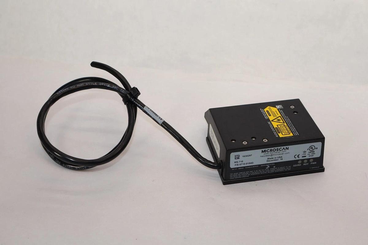 Used MICROSCAN FIS-0710-0154G MS-710 , 10811098 Rev A Laser Barcode Scanner