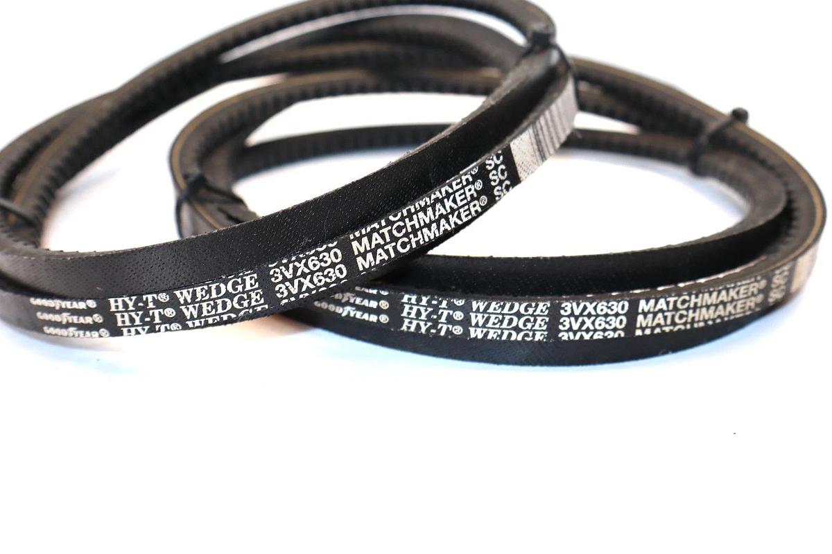 Goodyear 3VX630 HY-T Wedge Matchmaker Cogged V-Belt (New - Lot of 2)