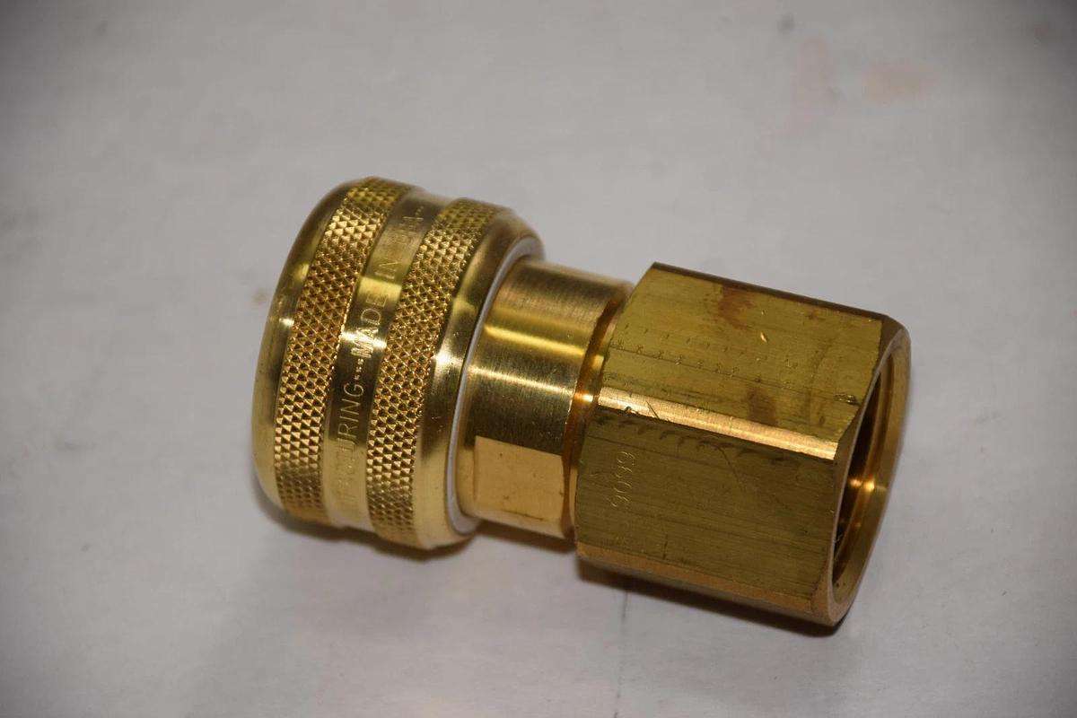 FOSTER FM6606 3/4" (made in USA) Quick Disconnect 1-Way Automatic 6606 1" fpt