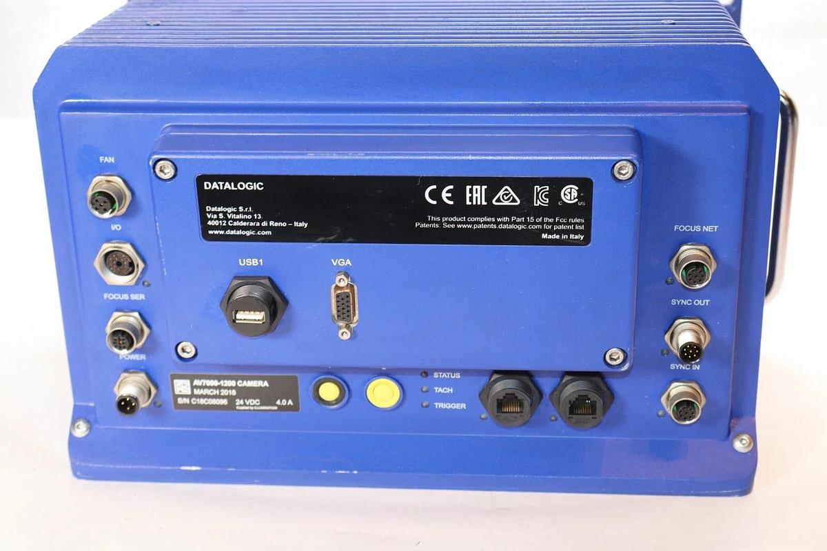 Used DATALOGIC AV7000-1200 24Vdc 4.0A High Speed Camera