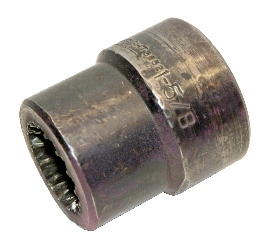 Used WRIGHT TOOL 6 Point Spline Drive Impact Socket 5852 1-5/8"