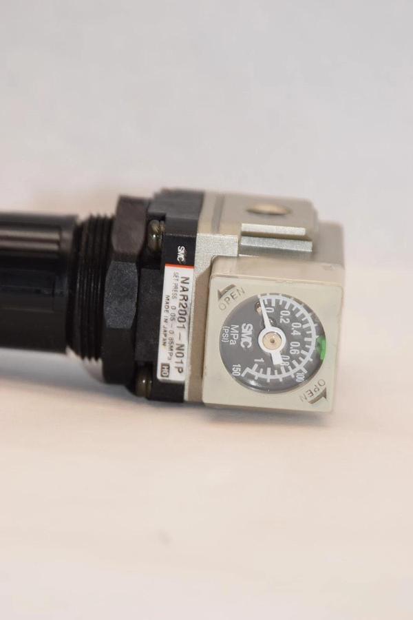 (NEW) SMC NAR2001-N01P 0.05-0.85MPa Pneumatic Regulator