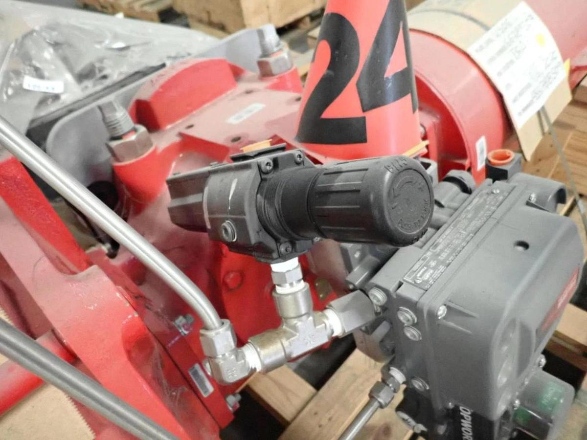 Used 24-inch Bray Butterfly Valve 98F1N3-213D11N000S0 24" 41240011001466, 4-20MAPT-PT