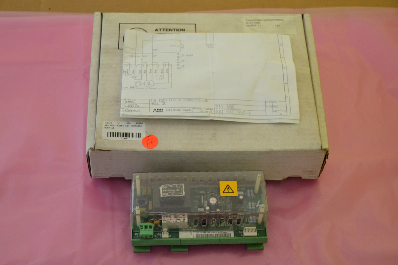 Used ABB MONITERING KIT CHARNING NCHM-11 NCHM 11 NCHM11 61317368