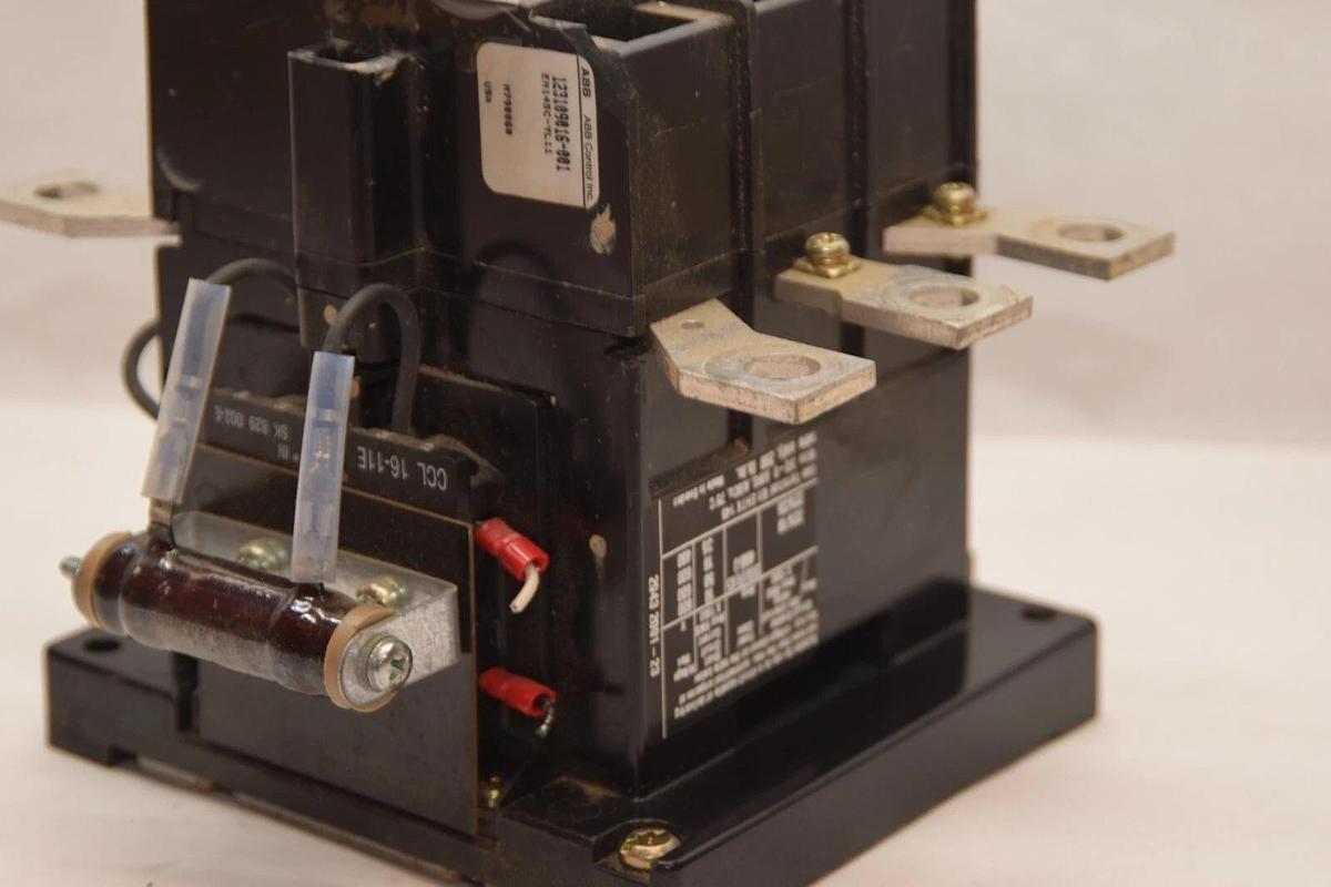 Used ABB 123109016-001 EH145C-YL11 EH145 200A 200 Amp 125Hp 24Vdc Coil Contactor
