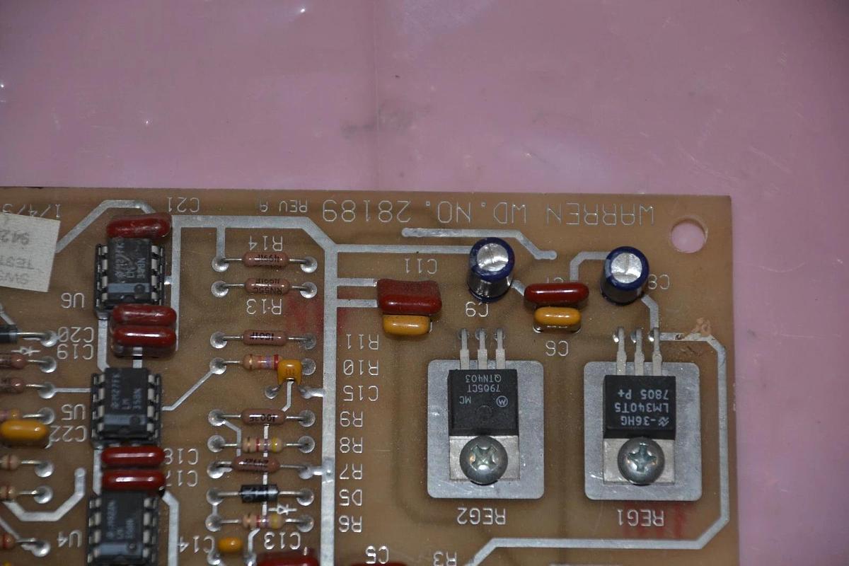 Used Warren WD. NO. 28189 Rev A Circuit Board Card