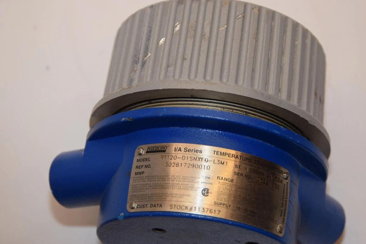 Used FOXBORO RTT20-D1SNXFD-L3M1 12-42 Vdc I/A Series Temperature Transmitter