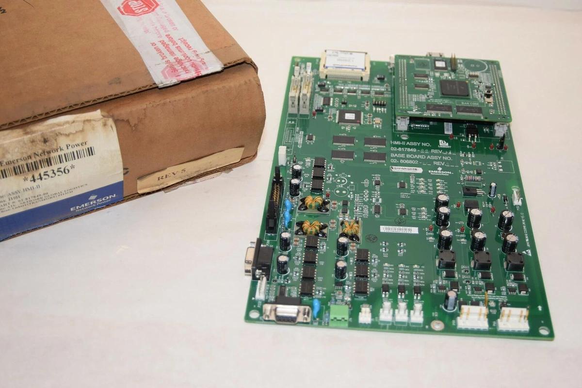 (NEW) EMERSON / LIEBERT 02-817849-00 Rev 17 02-806802-00 Rev 5 HMI-II Assy Board