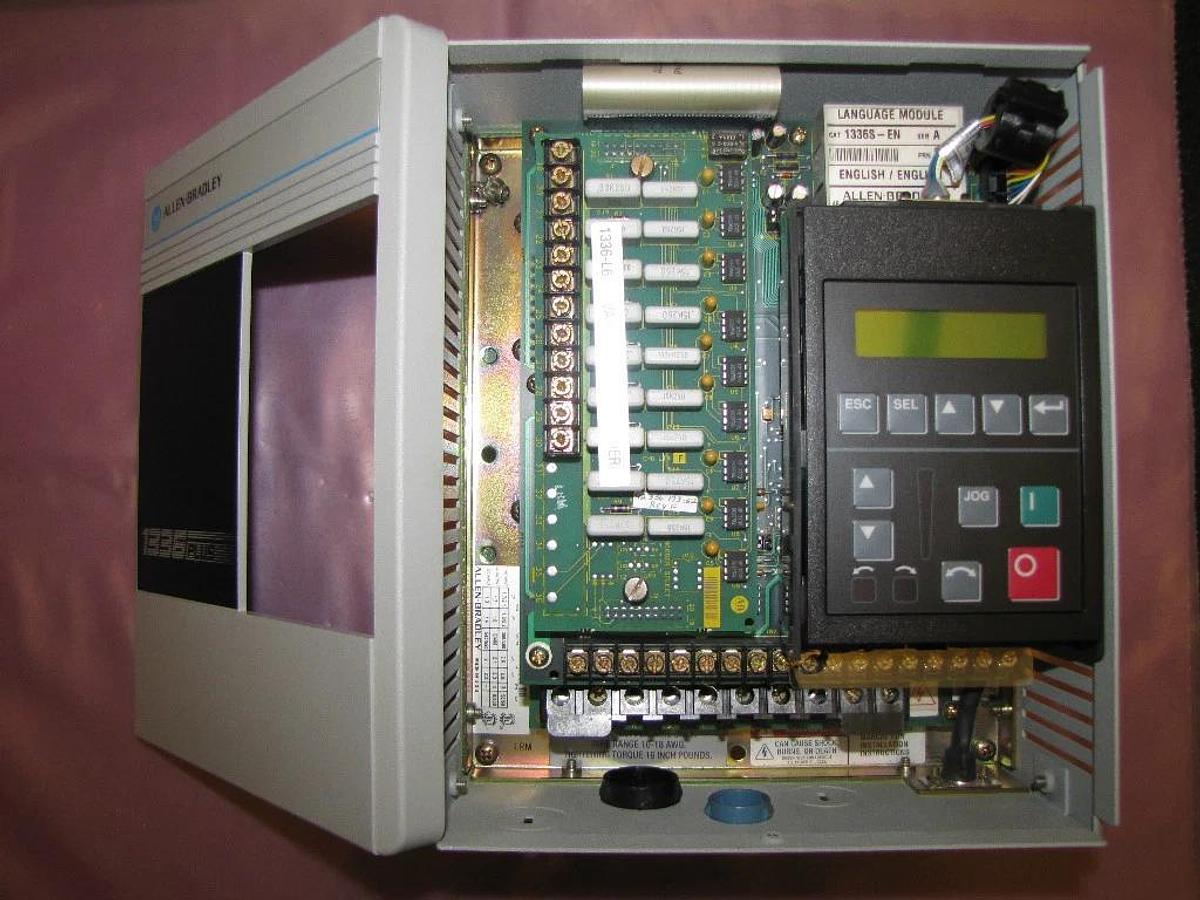 Used ALLEN BRADLEY DRIVE 1336 PLUS 1336S-BRD10-AA-EN 1336S-BRF10-AA-EN-NA2-C6