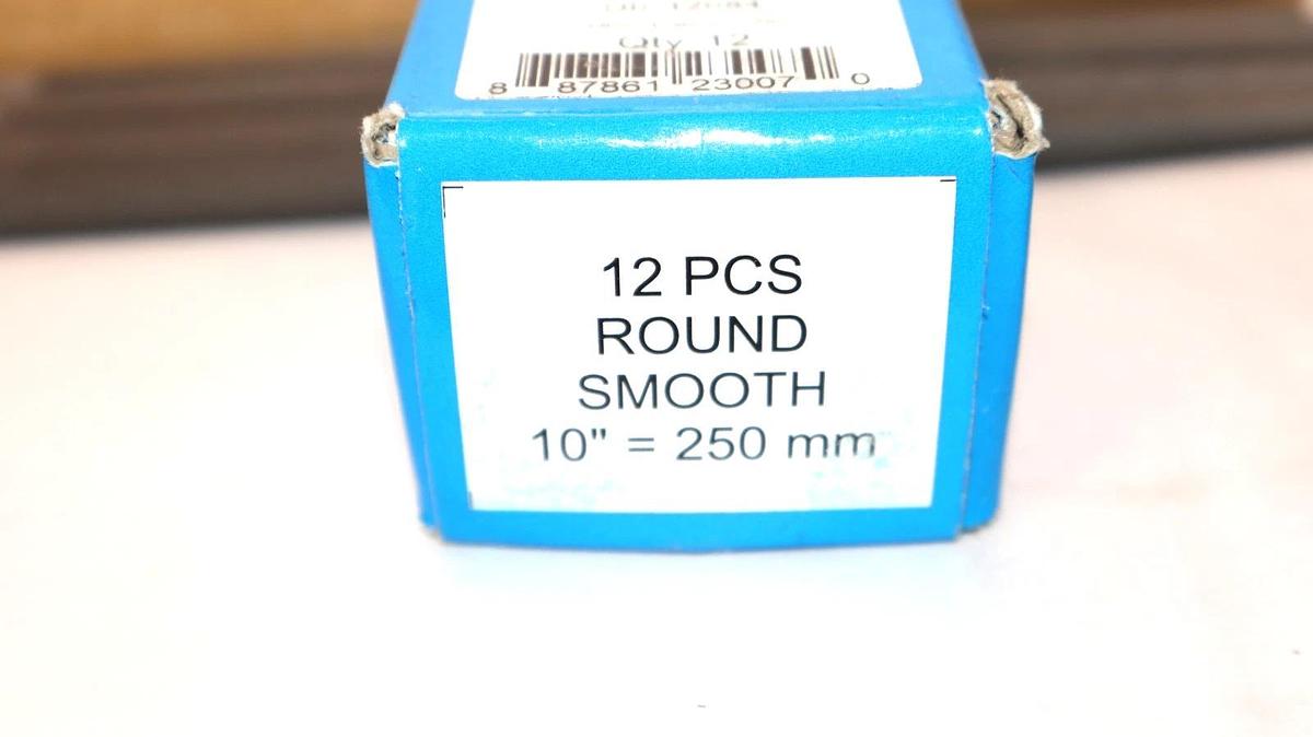 10" , DIC12084 Round Smooth File (New - Box of 12)
