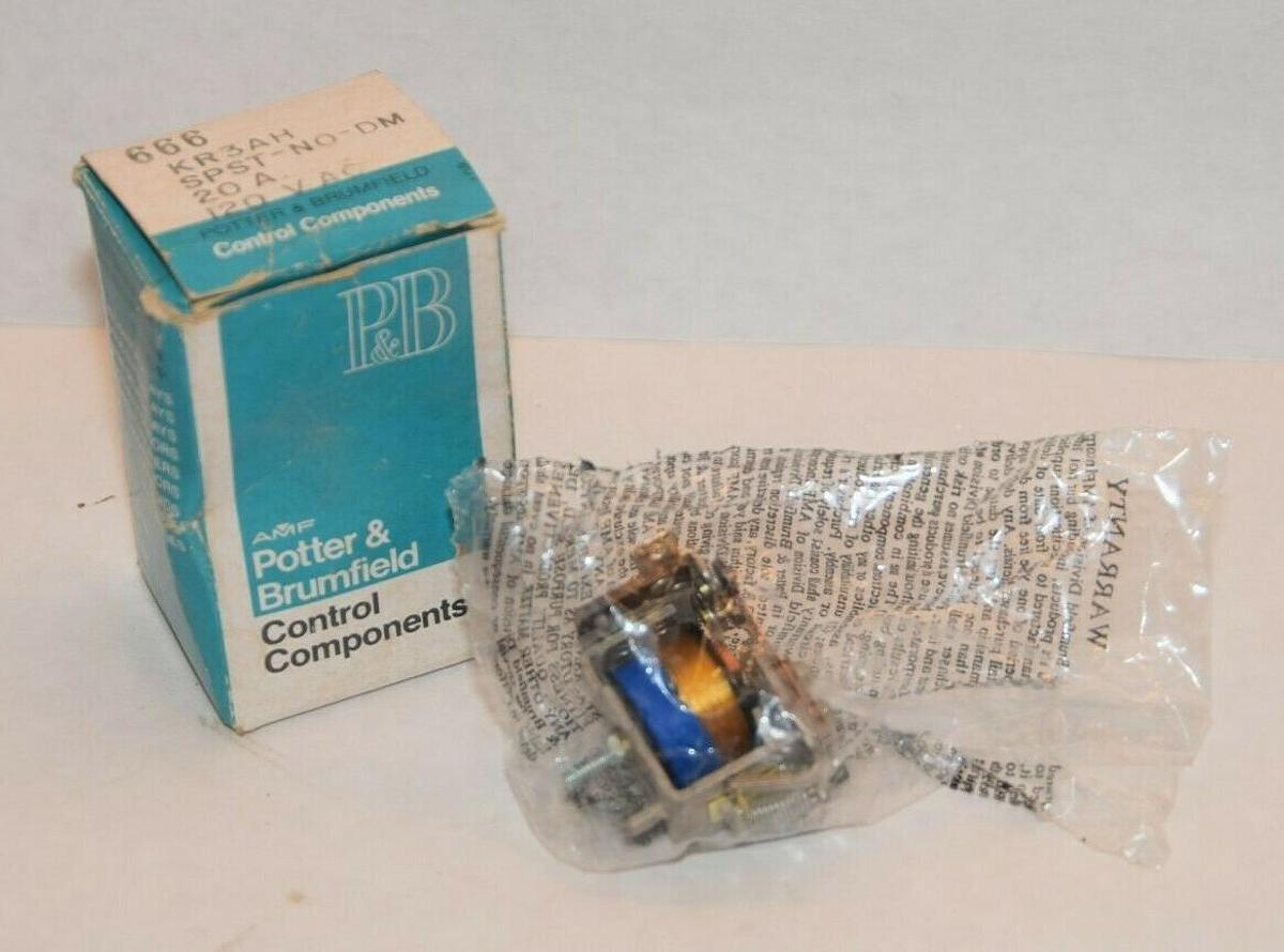 (NEW) POTTER & BRUMFIELD KR3AH 666 20A 120Vac Relay