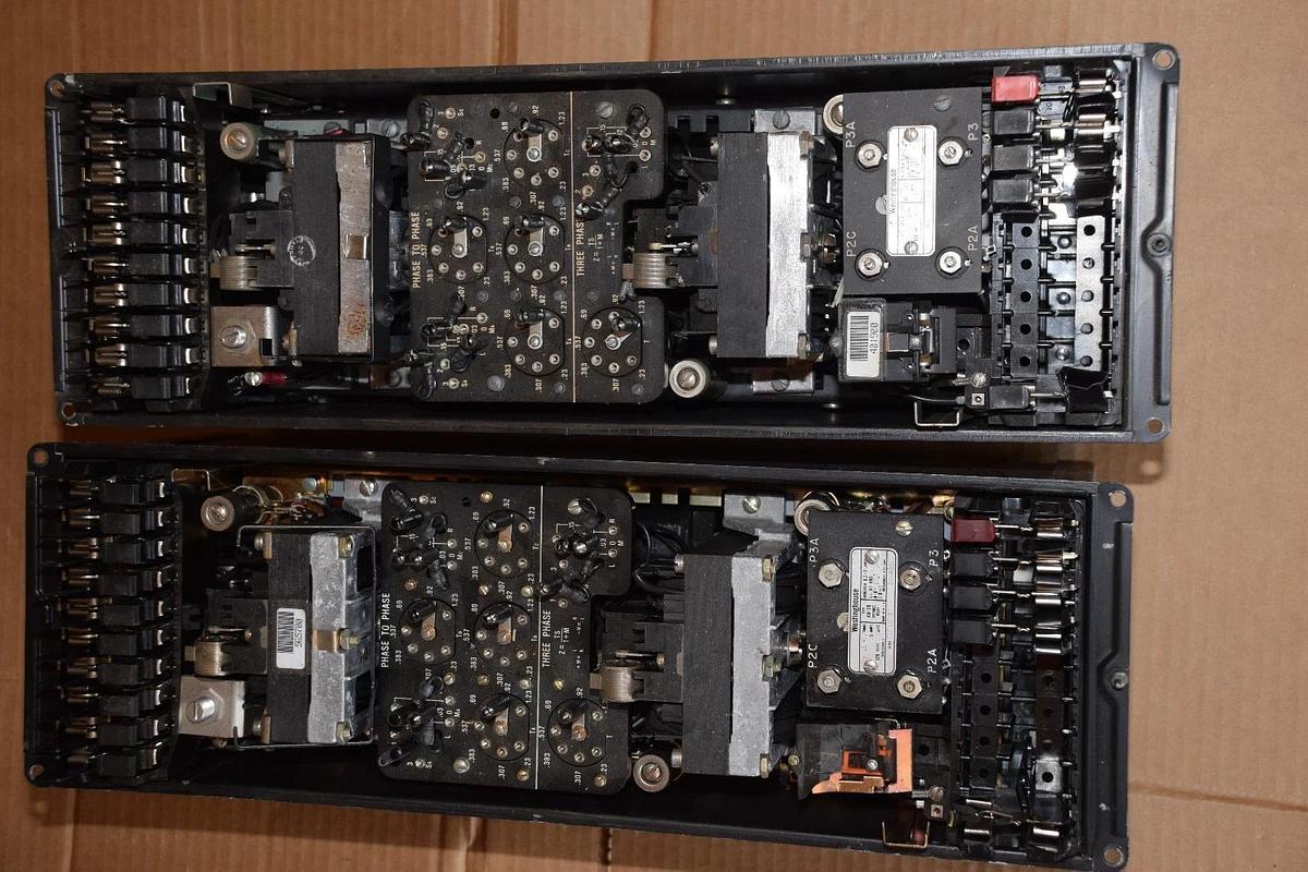 Used (Lot of 2) WESTINGHOUSE KD-10 Distance Relay 719B195A16 120V .18-3.7 Ohms