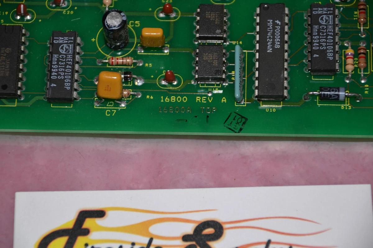 Used SEMITOOL CIRCUIT BOARD CARD 16800 REV.A 2601800 06/00 REV. C 16800-01-0562