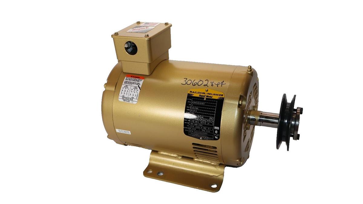Used BALDOR / RELIANCE M36M526S658G1 , 3HP , 3ph , 230/460V , 1765rpm Super E Motor