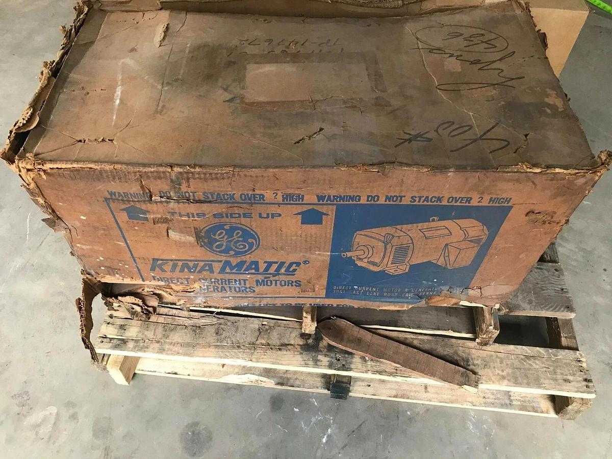 GENERAL ELECTRIC 7.5hp Direct Current Motor GE CD258AT 240vdc 1750 7.5 hp (NOS)
