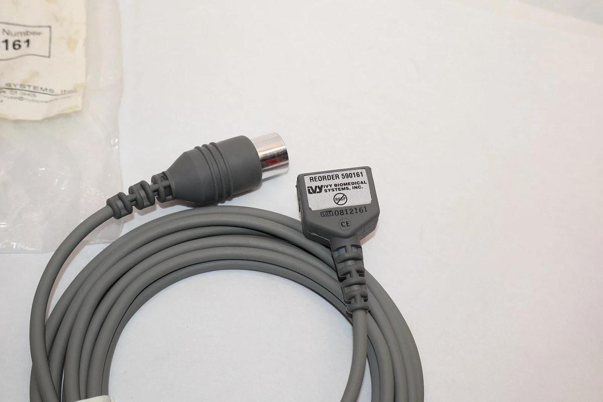 (NEW) IVY BIOMEDICIAL SYSTEMS 590161 Three Lead Patient Cable