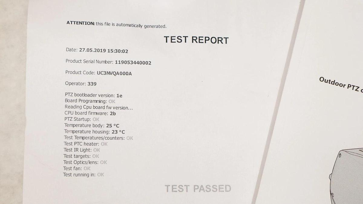 Videotec Ulisse Compact Outdoor PTZ Camera Day/Night Monitoring UC3NVQA000A NEW