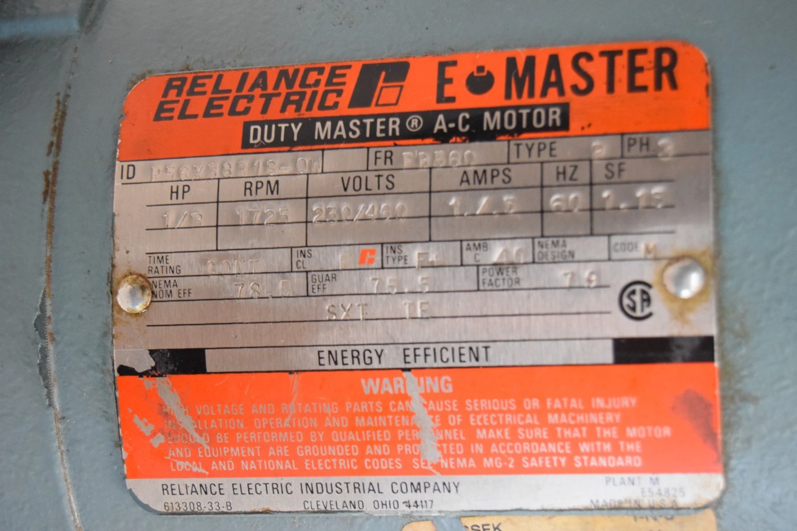 Philadelphia Portable Mixer Tank Agitator PG-13 1/3hp 350rpm 3ph Lightnin NOS