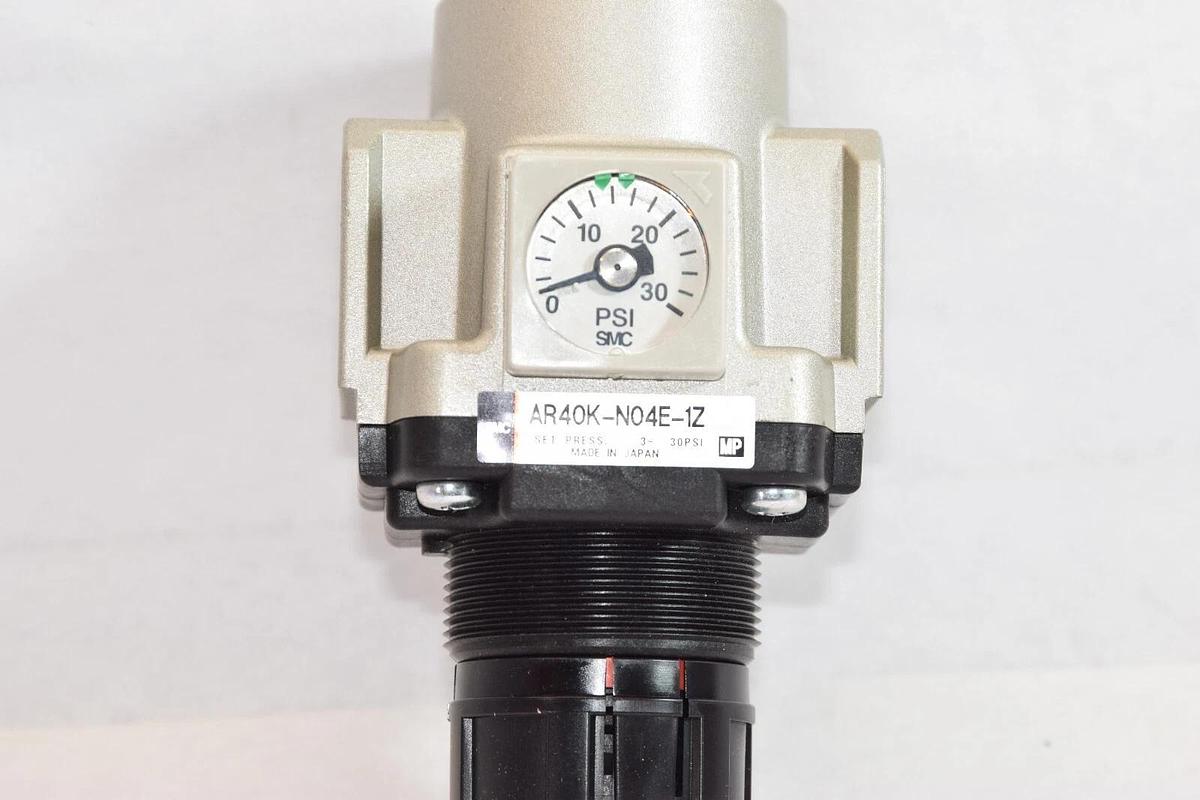 (NEW) SMC AR40K-N04E-1Z , AR40KN04E1Z 0-30psi Regulator