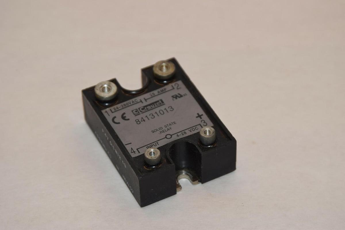Used CROUZET 84131013 24-280VAC 25A SOLID STATE RELAY