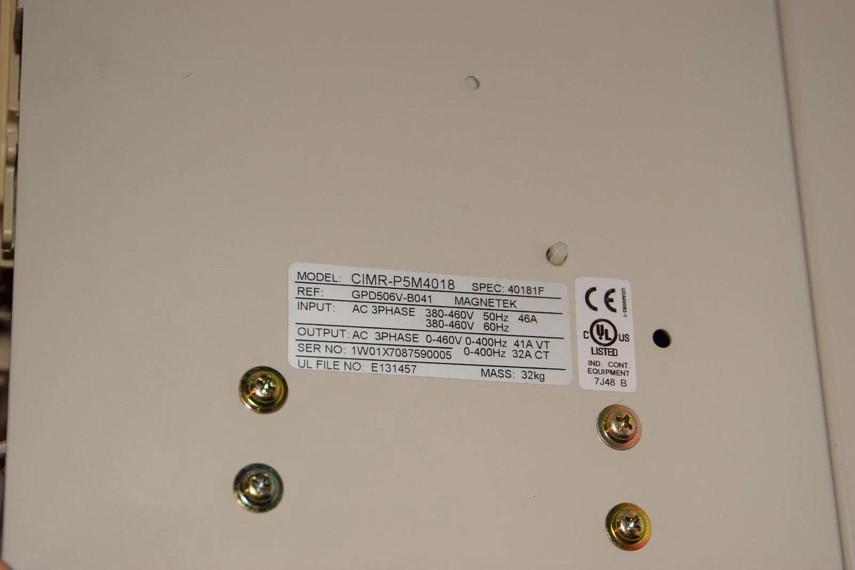 Used YASKAWA Magnetek Drive CIMR-P5M4018 CIMRP5M4018 GPD506V-B041 380-460v 3ph 46a
