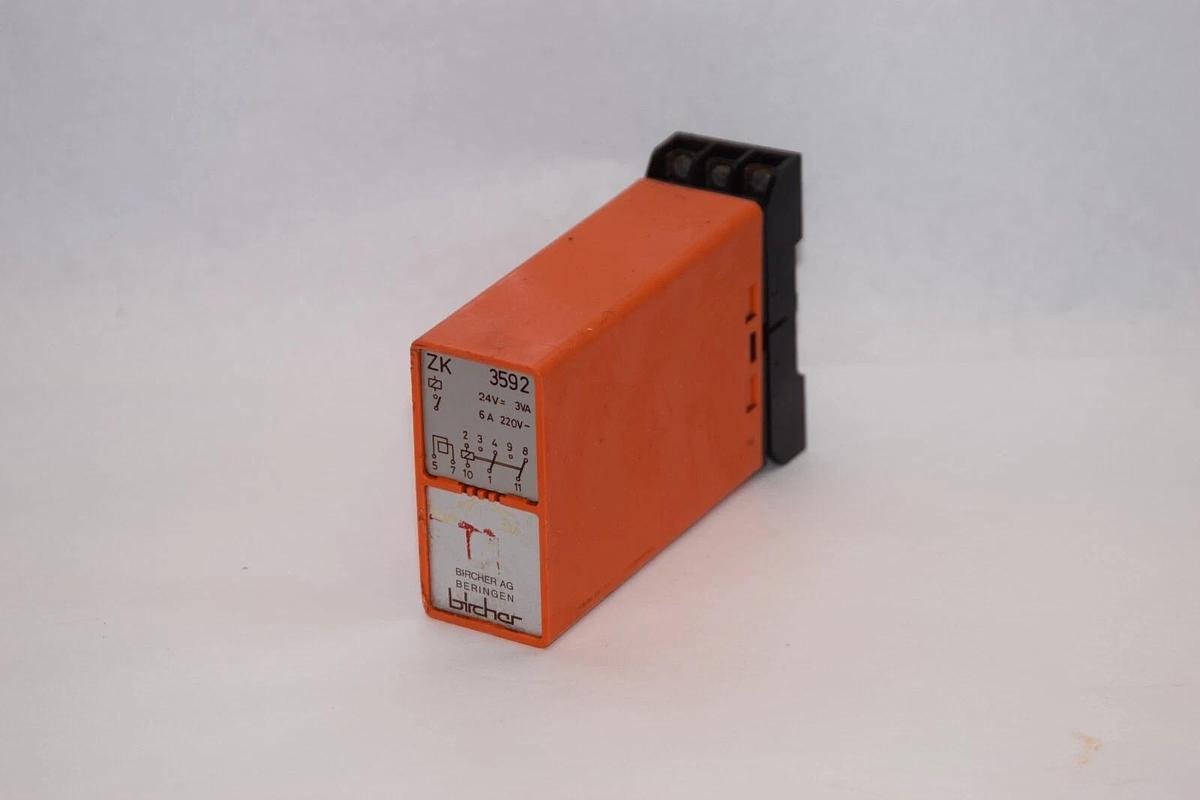 Used BIRCHER ZK3592 ZK-3592 ZK 3592 6A 240V Relay