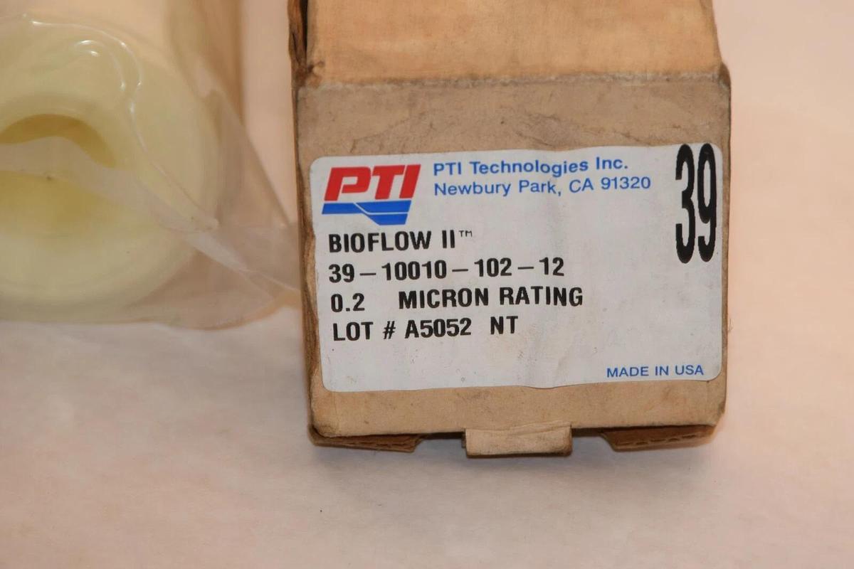 (NEW) PTI 39-10010-102-12 0.2 Micron Ratiting BioFlow II Filter