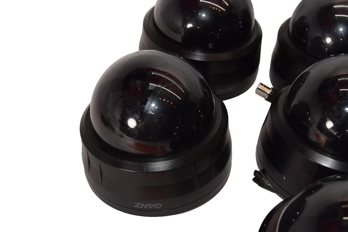 Used Ganz ZC-DW4312NHA-BL-TD 12Vdc 4.2W 3.3-12mm Dome Security Camera (Lot of 7)