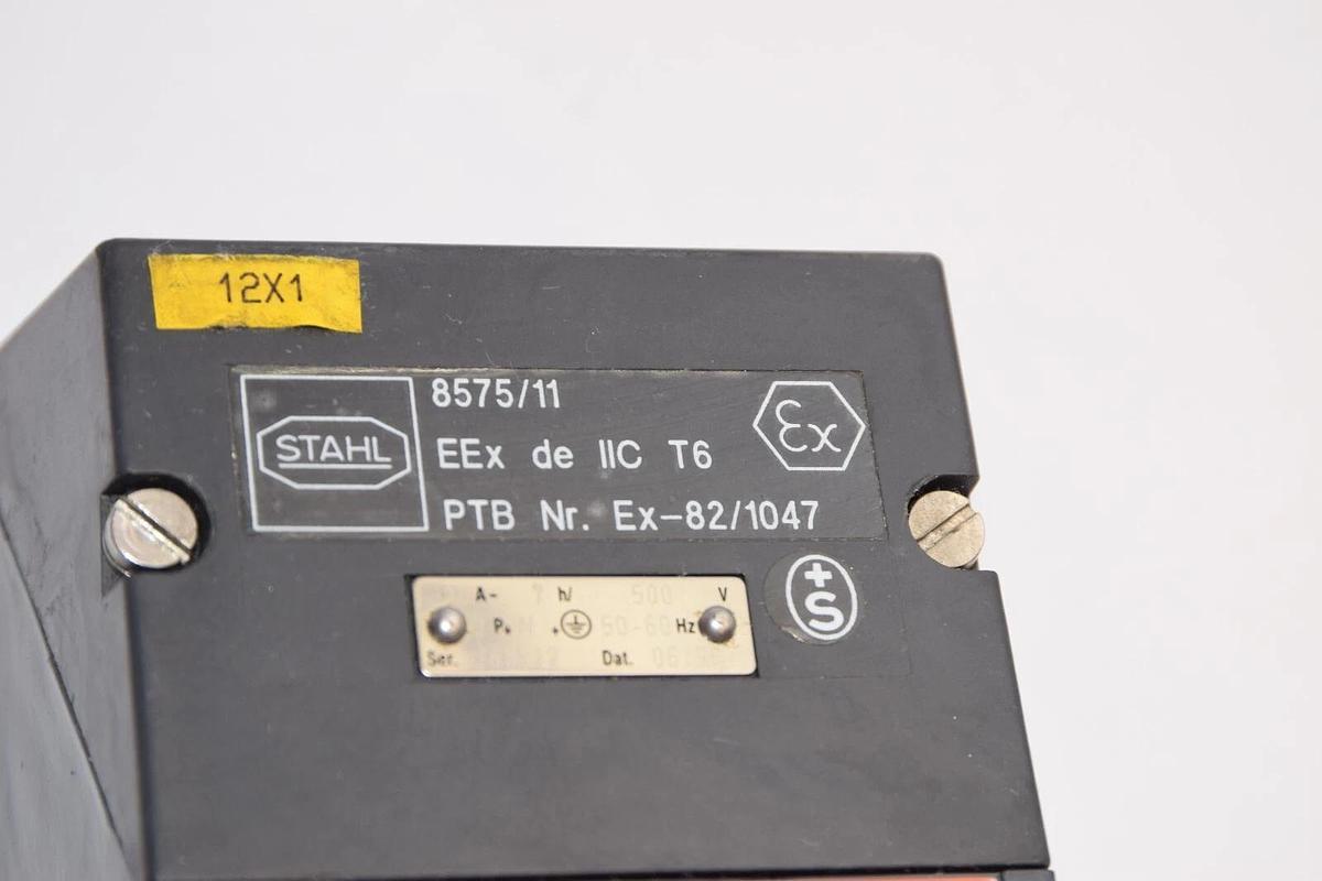 Used STAHL 8575/11 Receptacle Switch