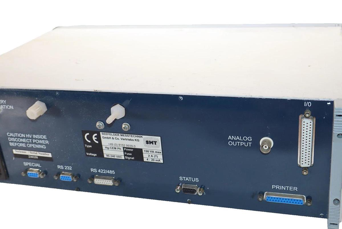 Used Seefelder Messtechnik Mercury-Analyzer SMT Hg-CEM Ph 90-240Vac 4-20mA