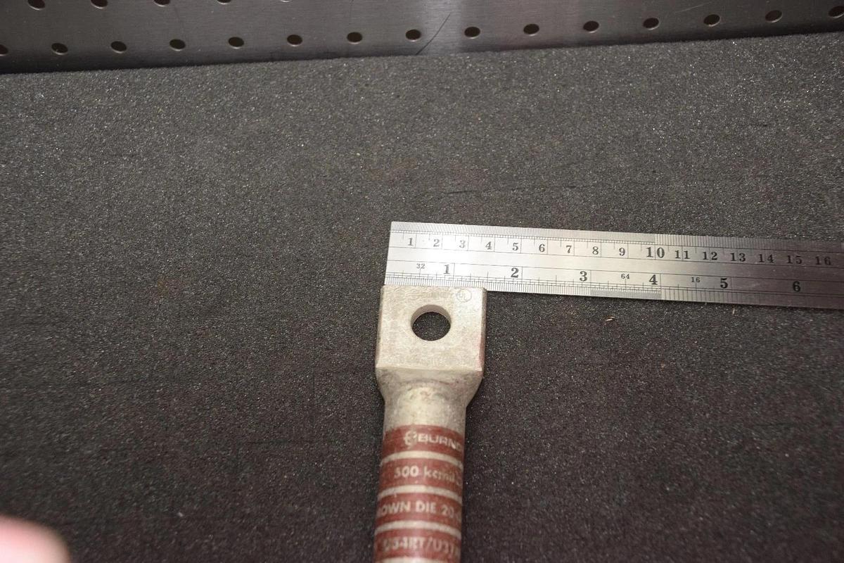 Burndy Terminal, 4/0 U34RT/U31ART, U34RT, 500kcmil CU, die 20, wire cable end