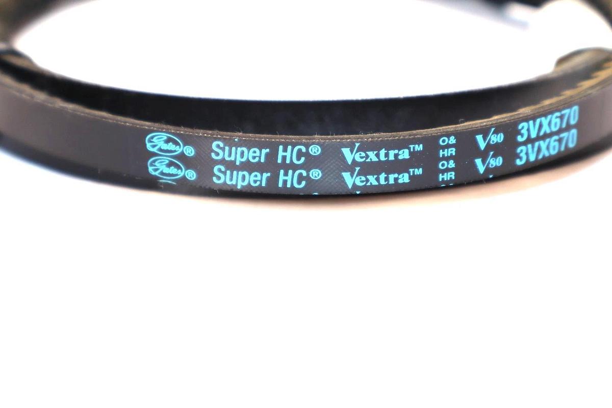 Gates 3VX670 , 9412-0670 Super HC Vextra Cogged V-Belt USA (New)
