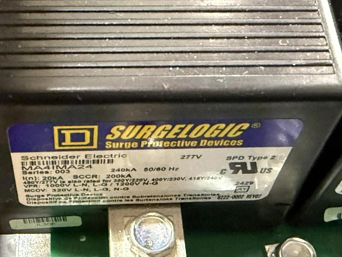 SQUARE D Surgelogic QMB Surge Protection Device QMB4IMA24 3ph 480y/277v 4w 240kA