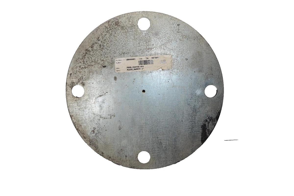 FS06-234756-001 , 11" Diameter 1/2" Thick Safety Plate (New)