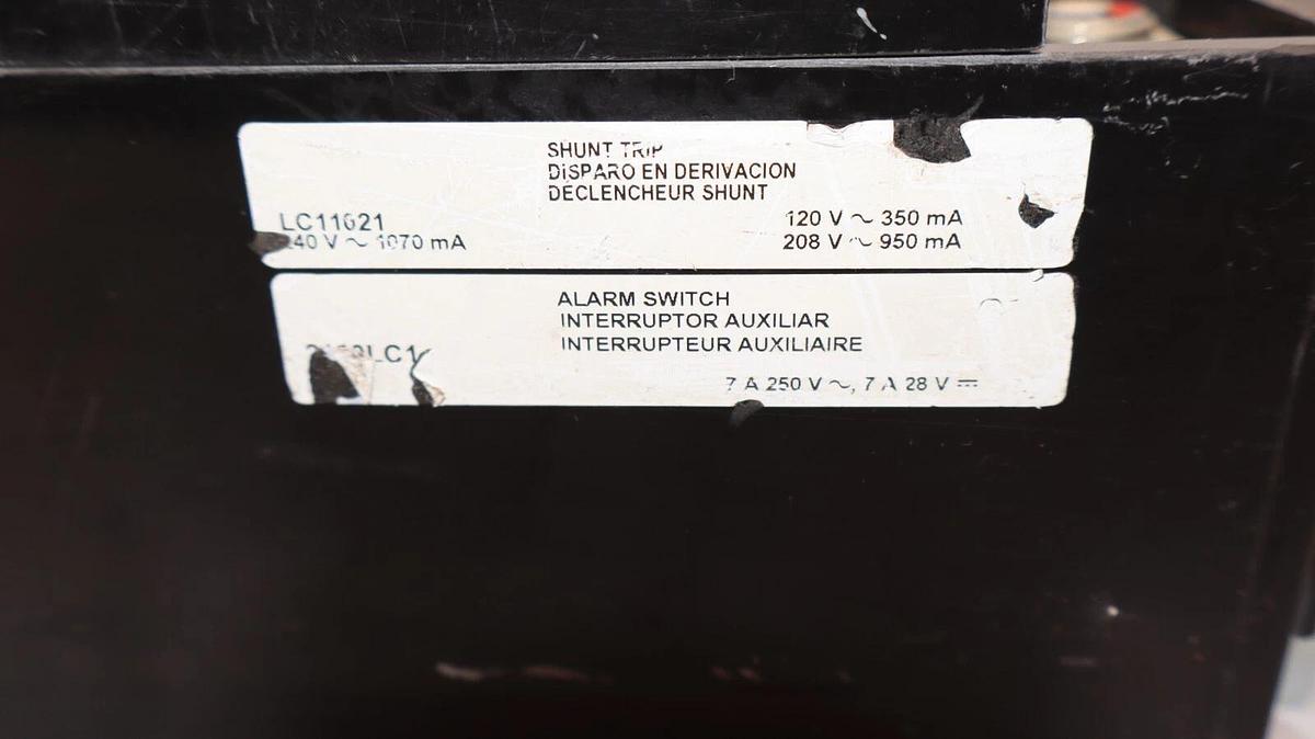 Used Square D I-Limiter Circuit Breaker 600 Amp 600A LL600A LI366001394 w/ LC11021