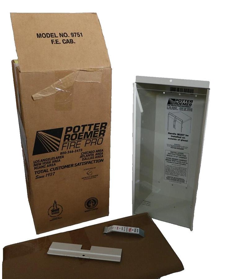 POTTER ROEMER 9751 , 9751-IC-KIDDE Fire Pro Fire Extinguisher Cabinet (NEW)