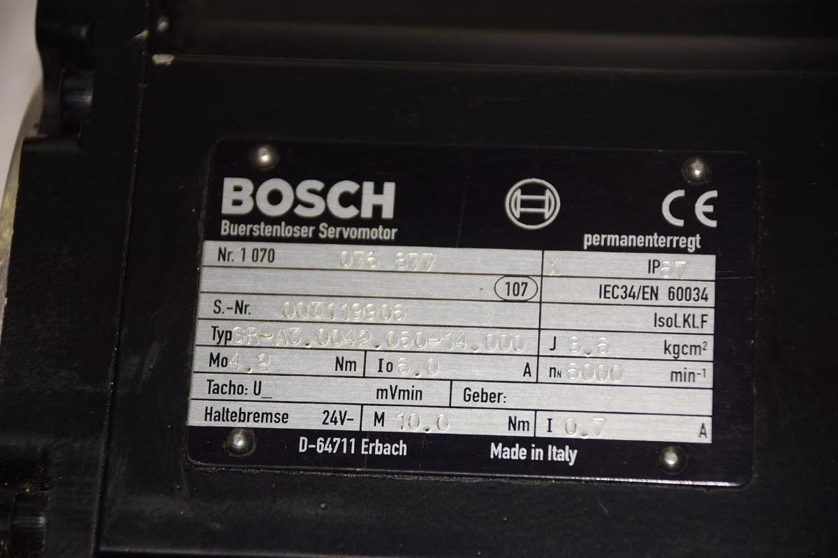 Used REXROTH Servomotor Nr. 1070076877  Typ. SR-A3.0042.060-14.000