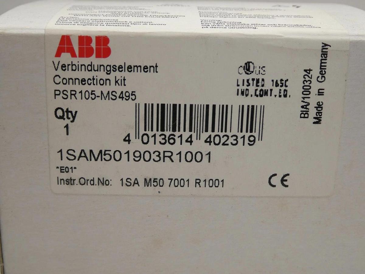 (NEW) ABB PSR105-MS495 1SAM501903R1001 Connection Kit