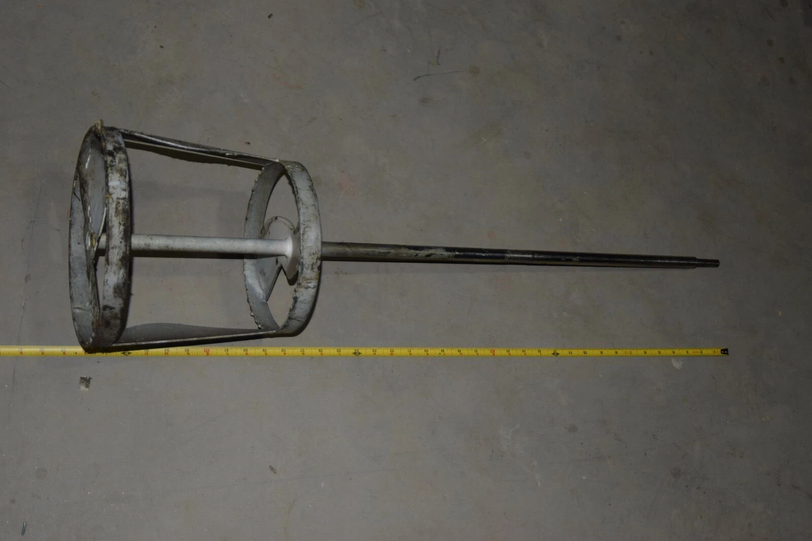 Used Lightnin SS Agitator Mixer Propeller shaft 1/2" tapered to 3/4" 40" Shaft 9.5"
