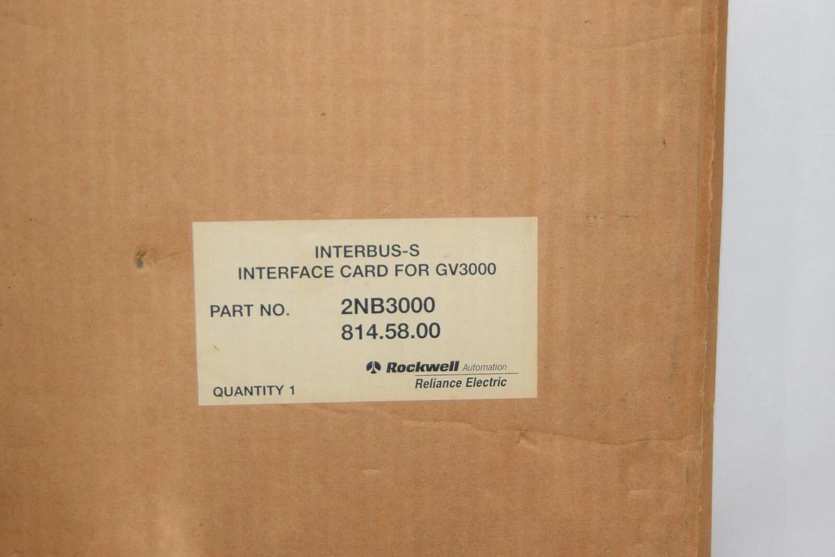 (NEW) RELIANCE ELECTRIC 2NB3000 814.58.00 Interbus-S Interface Card For GV3000