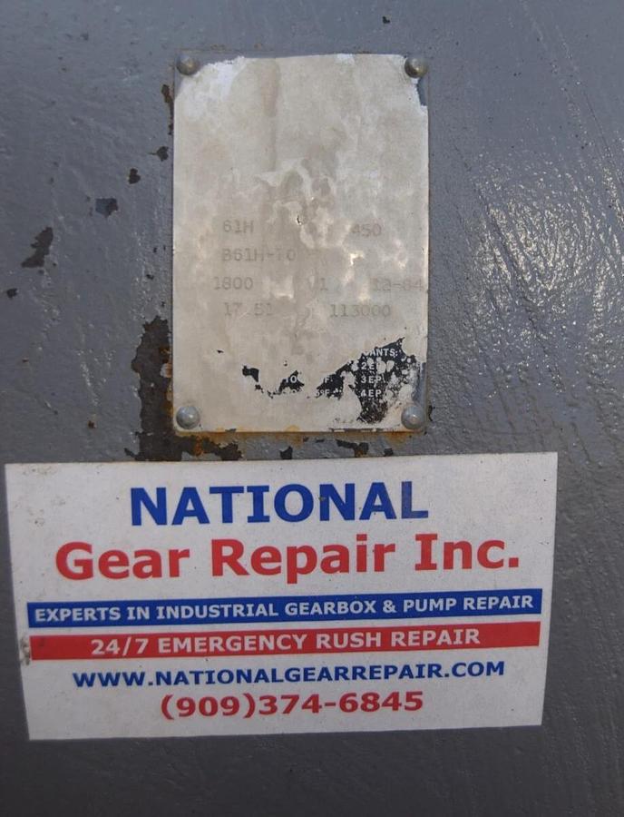 Winsmith Parallel Inline Gear Box Gearbox 61H B61H-70 450:1 450 *Refurb*