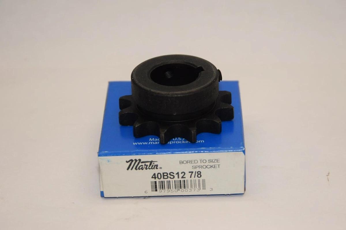 (NEW) MARTIN 40BS12 12 Teeth 7/8" Bore Sprocket