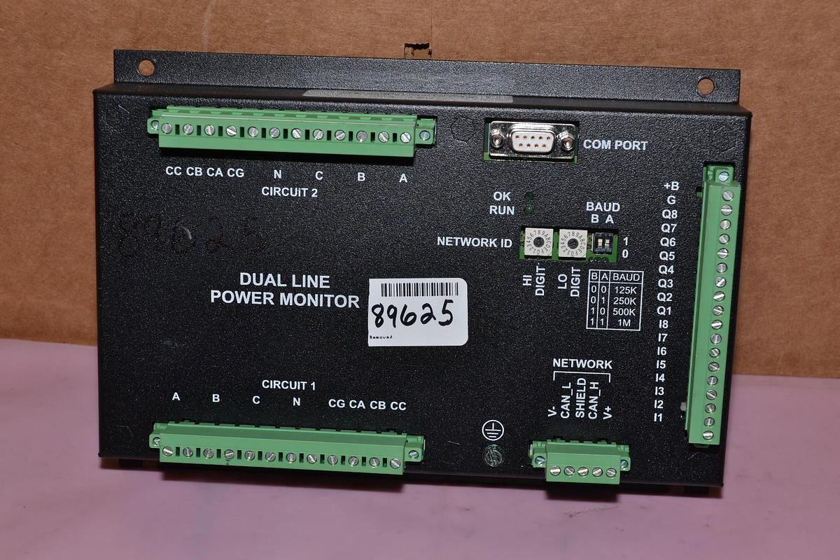 Used HORNER HE200ACM501A2 DUAL LINE POWER MONITOR